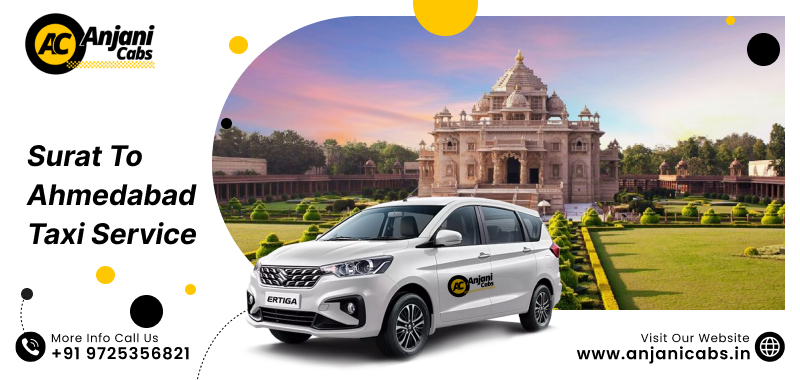 Surat To Ahmedabad Taxi Service