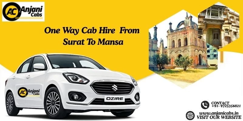 One Way Cab/taxi Hire From Surat To Mansa