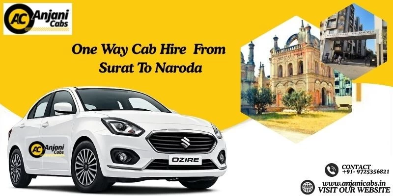 One Way Cab/taxi Hire From Surat To Naroda