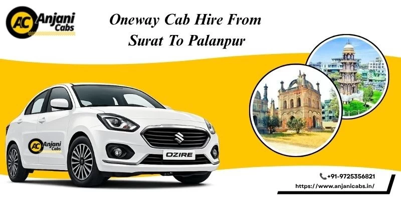 One Way Cab/taxi Hire From Surat To Palanpur
