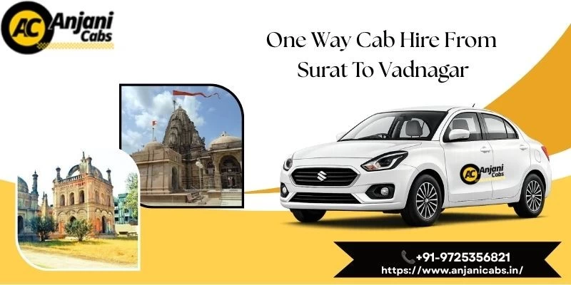 One Way Cab Hire From Surat To Vadnagar