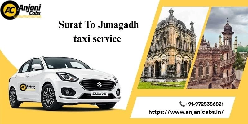 One Way Cab Hire From Surat To Junagadh
