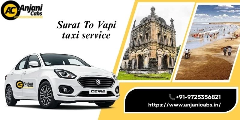 One Way Cab Hire From Surat To Vapi