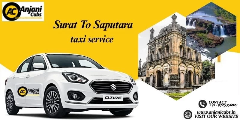 One Way Cab Hire From Surat To Saputara