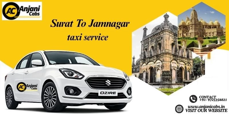 One Way Cab Hire From Surat To Jamnagar