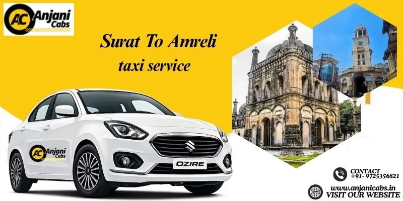 One Way Cab Hire From Surat To Amreli