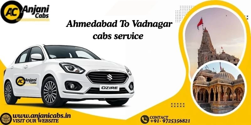 One Way Cab Hire From Ahmedabad To Vadnagar