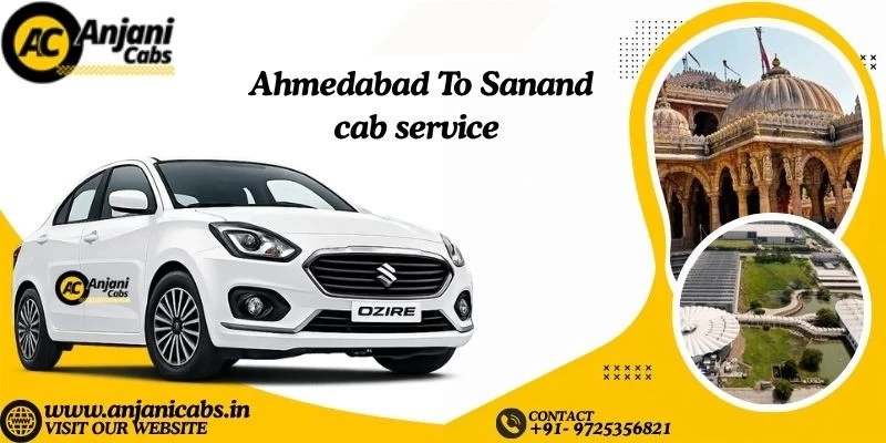 One Way Cab Hire From Ahmedabad To Sanand