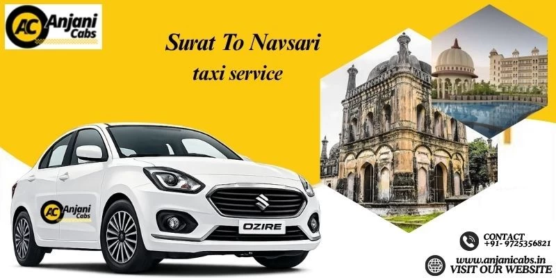 One Way Cab Hire From Surat To Navsari