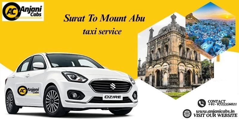 One Way Cab Hire From Surat To Mount Abu