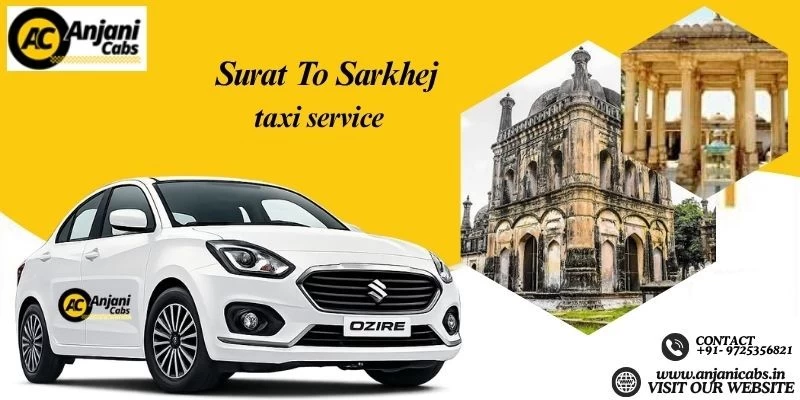 One Way Cab Hire From Surat To Sarkhej