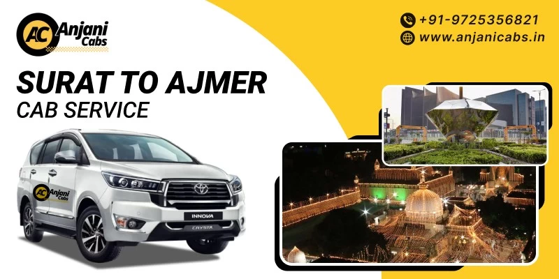 Surat To Ajmer Cab Service