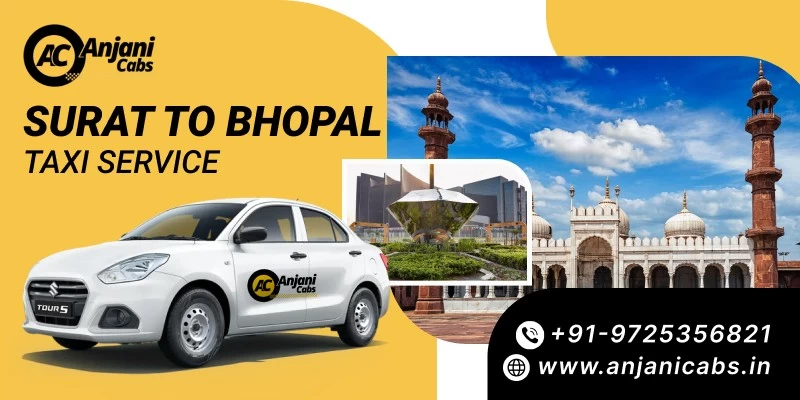Surat To Bhopal Taxi Service