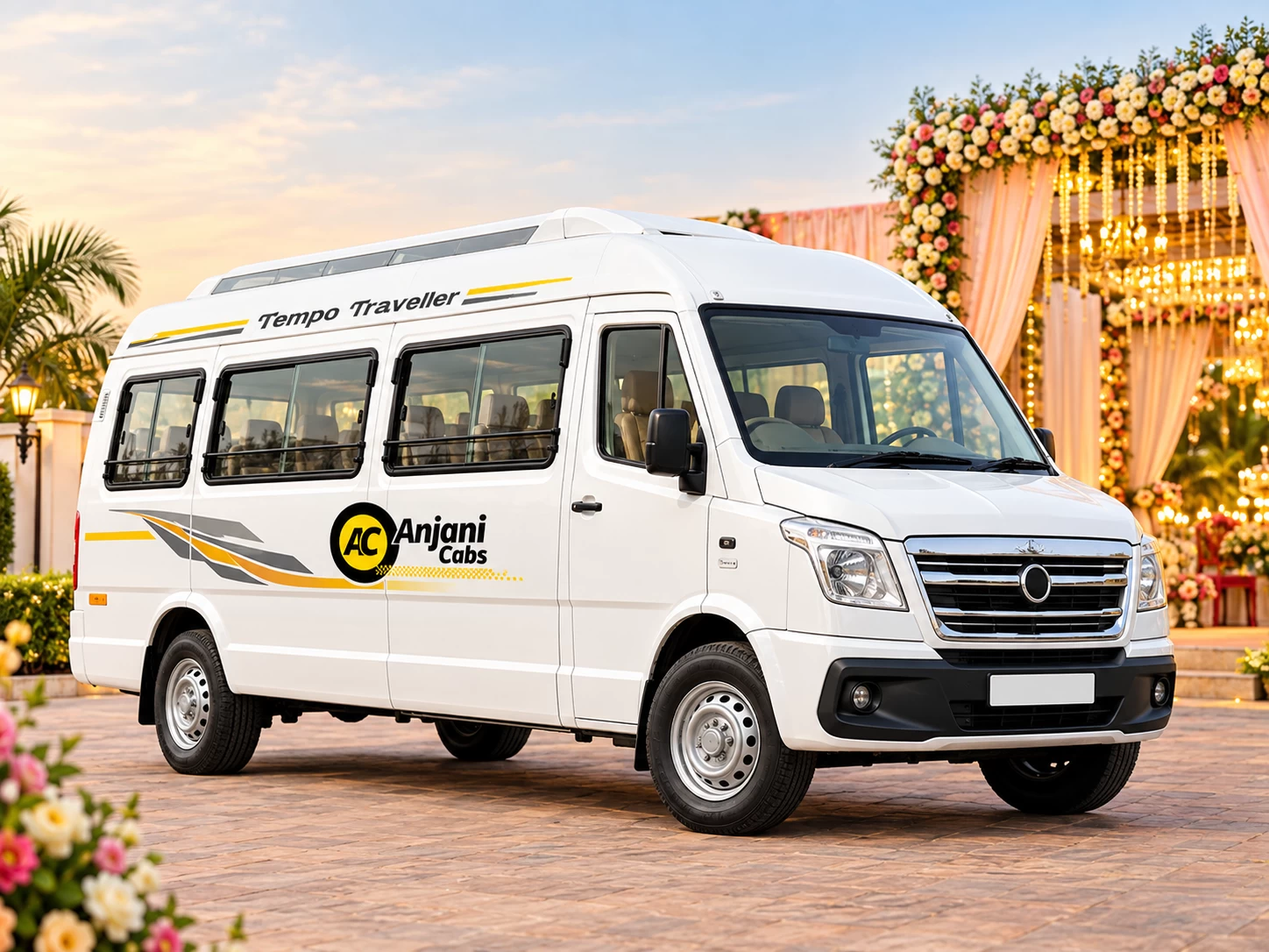 Tempo Traveller Rental for Weddings in Rajkot