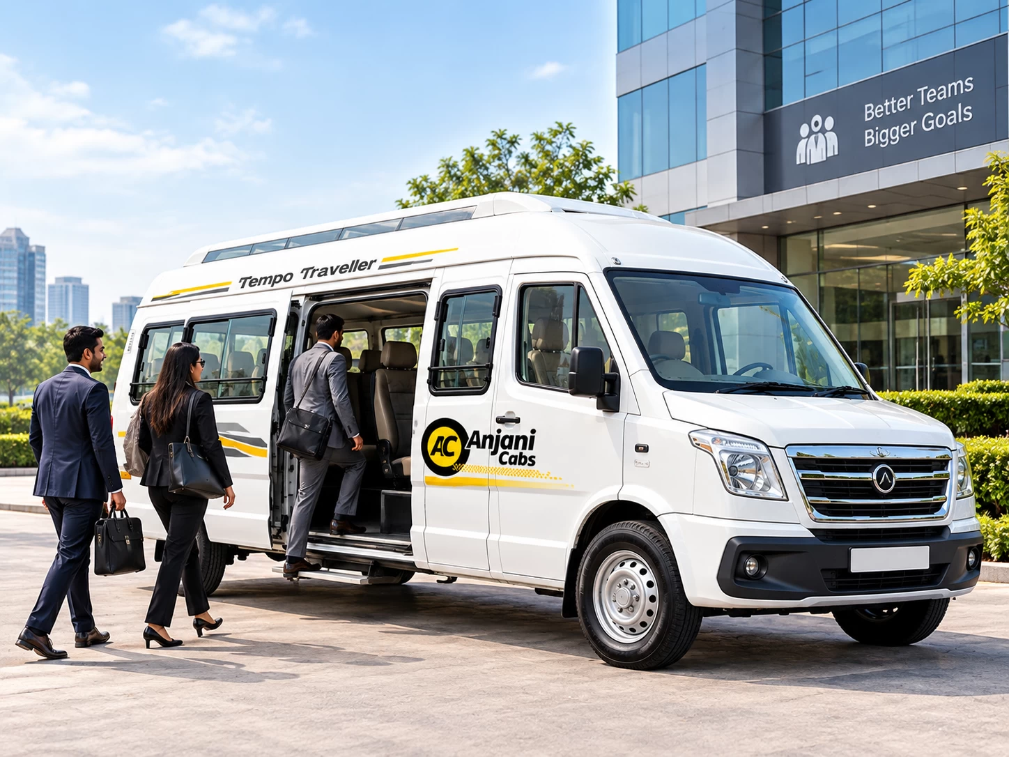 Tempo Traveller Hire for Corporate Trips in Rajkot